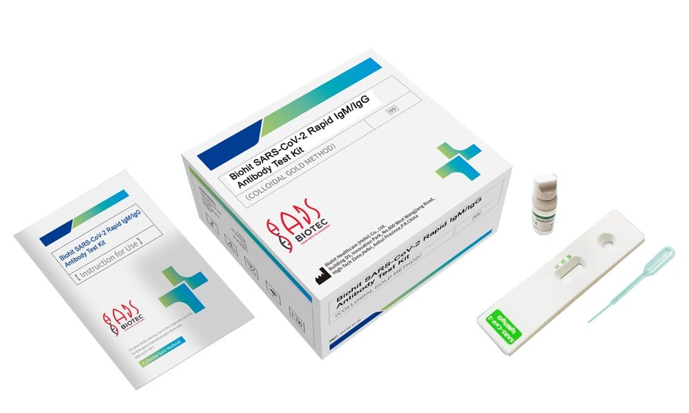 The new ADS Biotec's rapid antibody test designed to monitor the level of antibodies over time after vaccination, in addition to detecting antibodies after infection. (Credit: ADS Biotec)