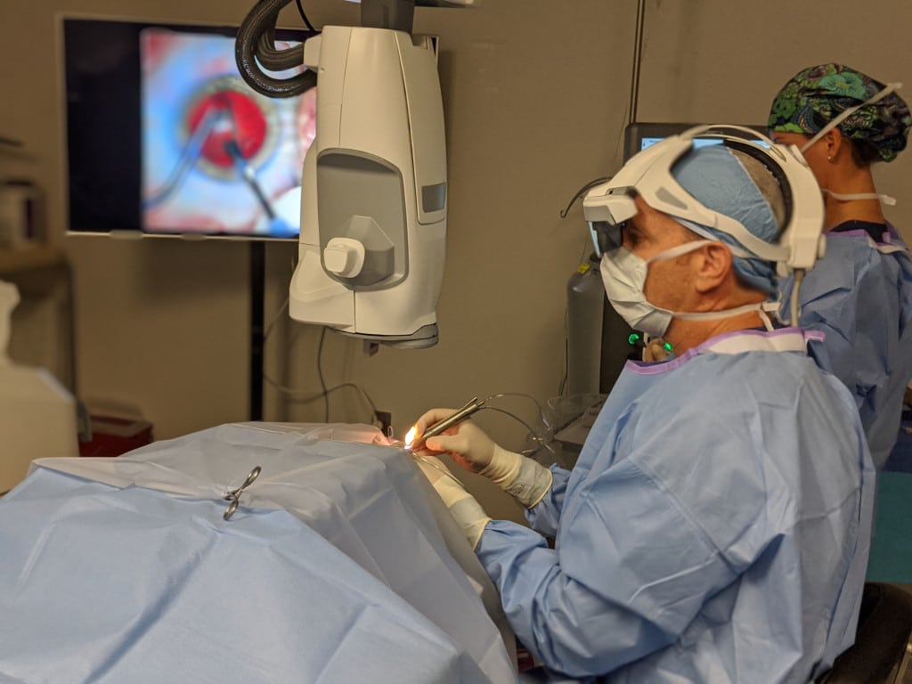 Dr. Rob Weinstock using Beyeonics platform. (Credit: Beyeonics Vision)