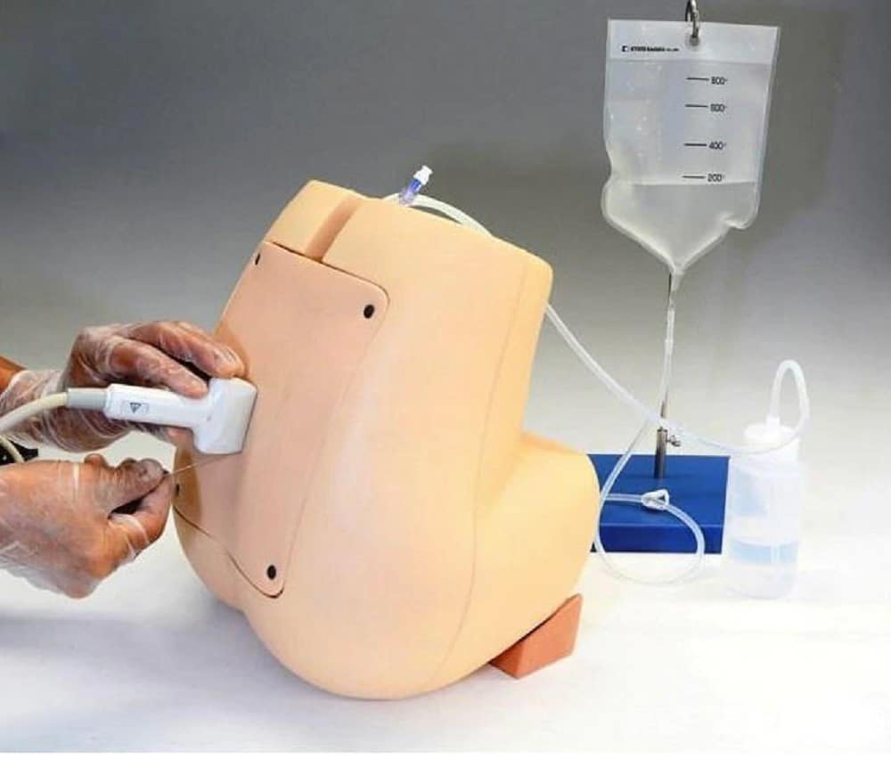 Ultrasound lumbar puncture simulator. (Credit: Kyoto Kagaku)