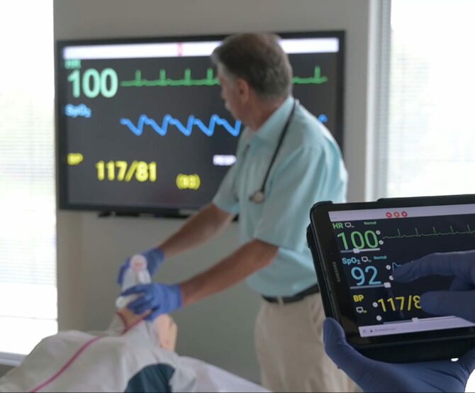 Image SPONSORED. Penguin System: Medical Training With Simulated Vital Sign Monitors