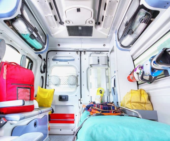 Image Enhancing Air Filtering in Ambulances to Reduce Covid-19 Aerosols