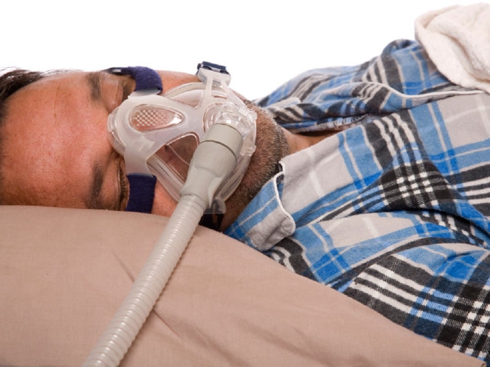 Nasal ventilation mask for sleep apnea (Credit: iStock)