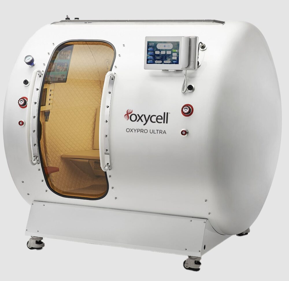 Oxypro Ultra hyperbaric chamber. Courtesy of Oxycell.
