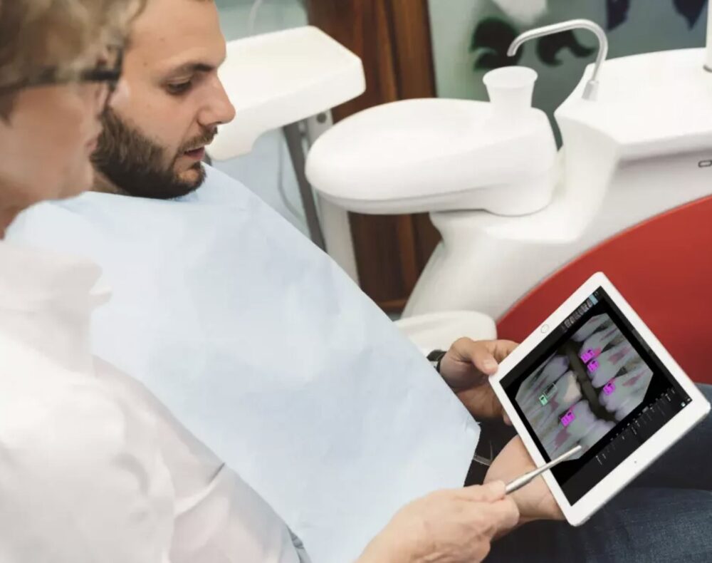 The future of dentistry, powered by AI. Courtesy of Pearl.