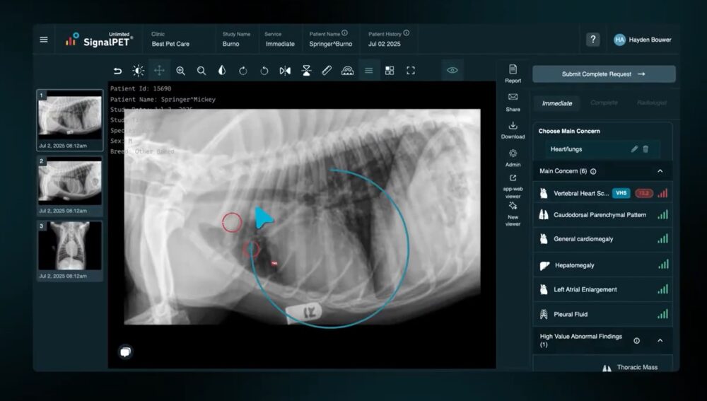 SignalPET 360° Radiology. Courtesy of the company.